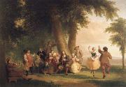 Asher Brown Durand Dance on the Battery in the Presence of Peter Stuyvesant oil